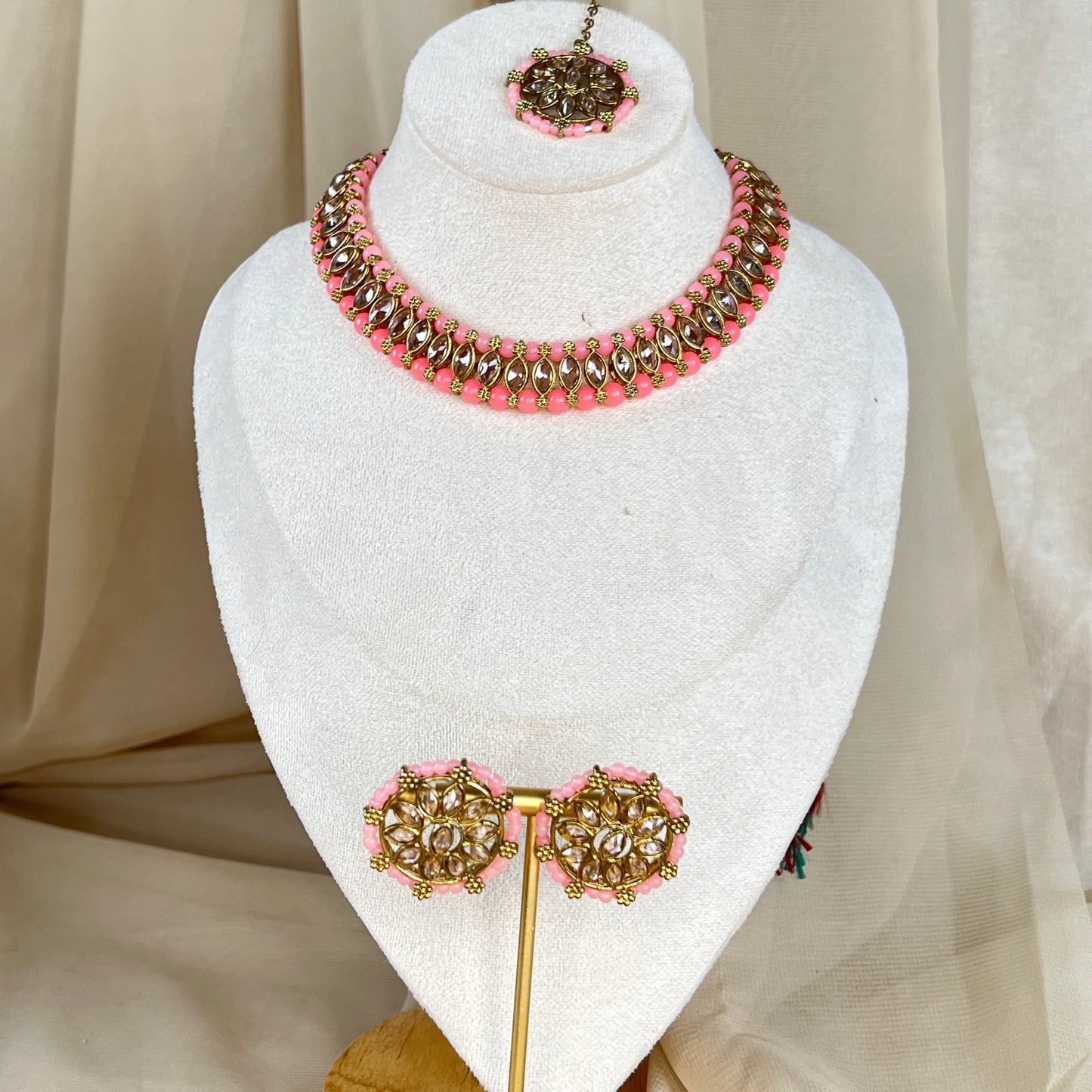 Dainty Necklace Set with Studs