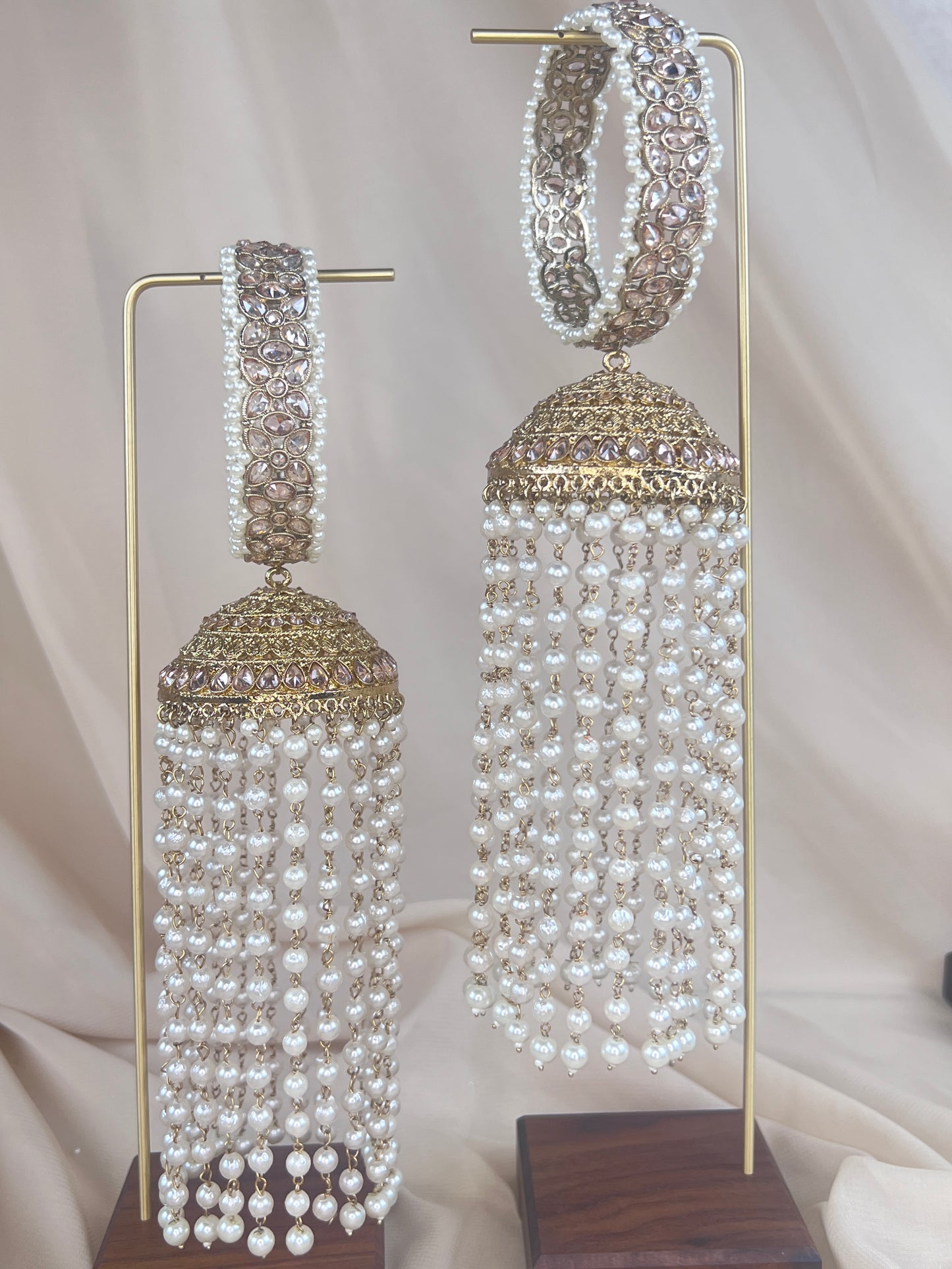 Large Polki Pearl Kaleera | Kalira Bangles