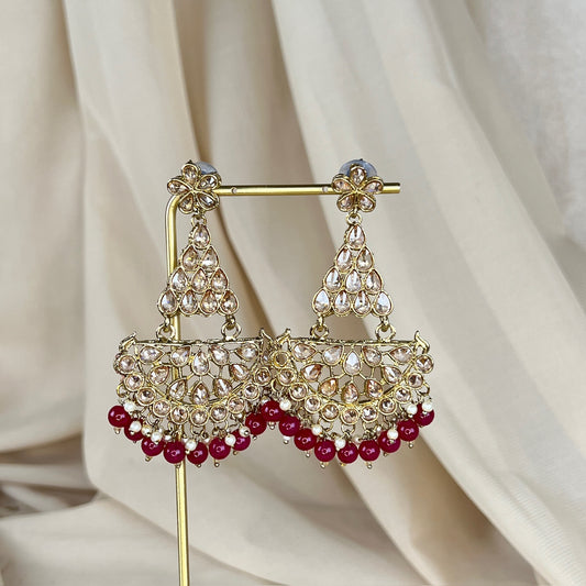 Polki Chandelier Earrings