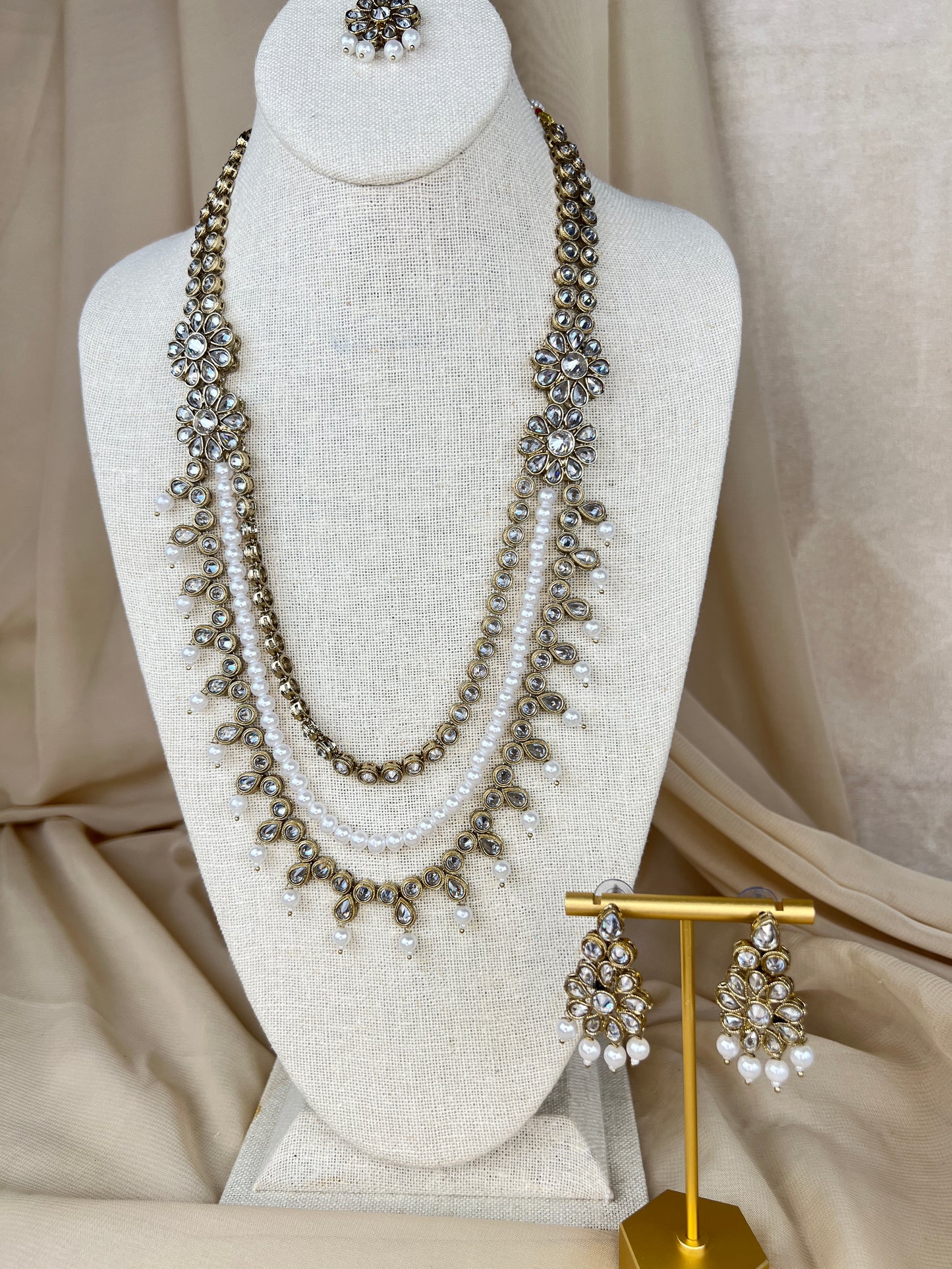 Polki Layer Mala | Haar | Necklace Set