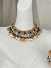 Navy Pakistani Style Necklace Set
