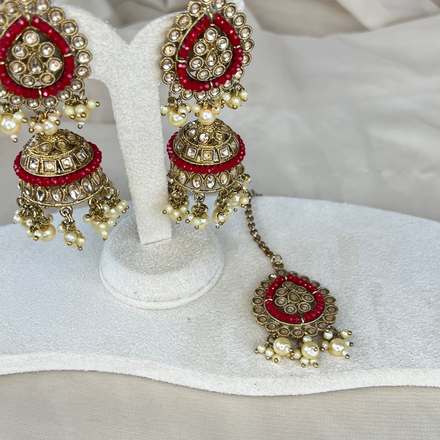 Jhumka Earring and Tikka Set
