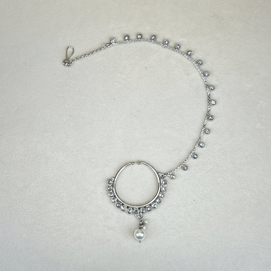 Silver Bridal Clip On Nose Ring | Naath