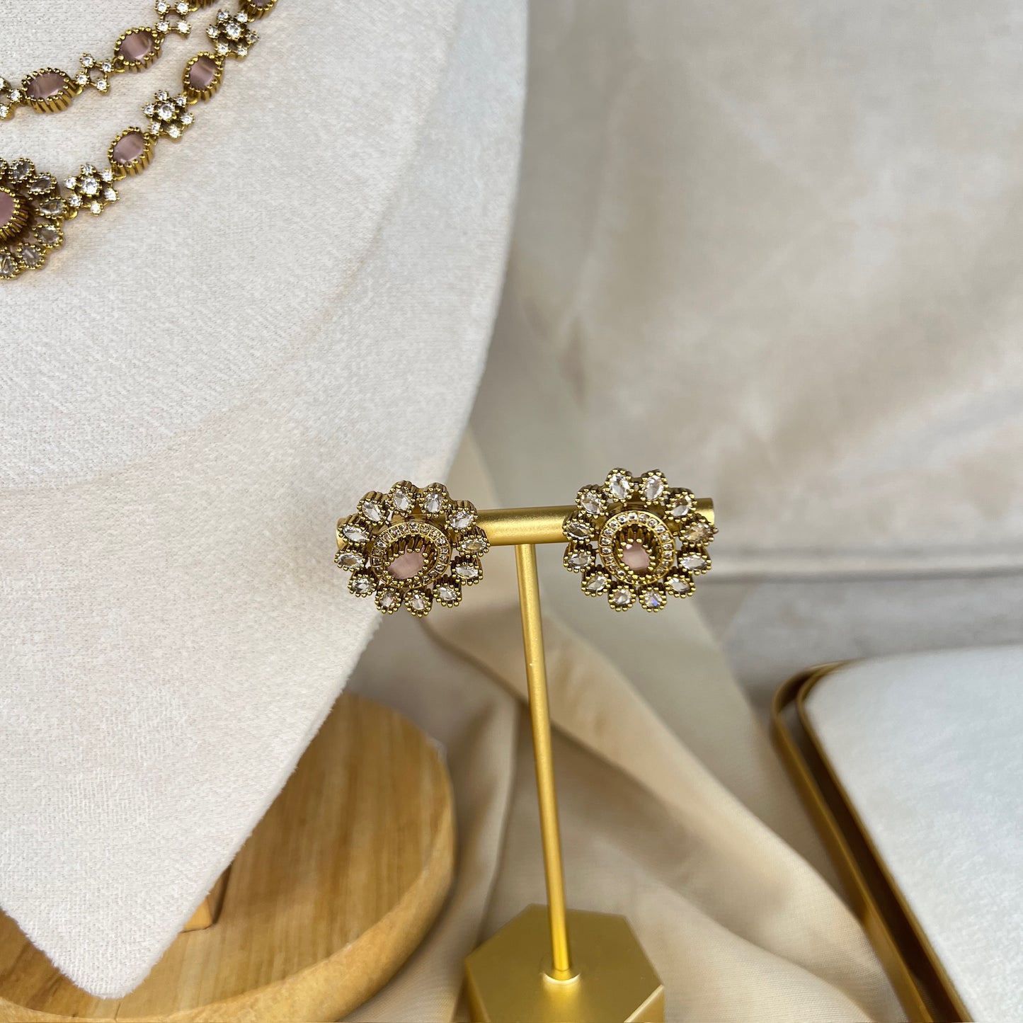 Dainty Gold AD Haar | Necklace Set
