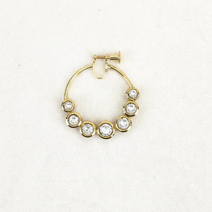 Kundan Screw On Nose Ring | Naath