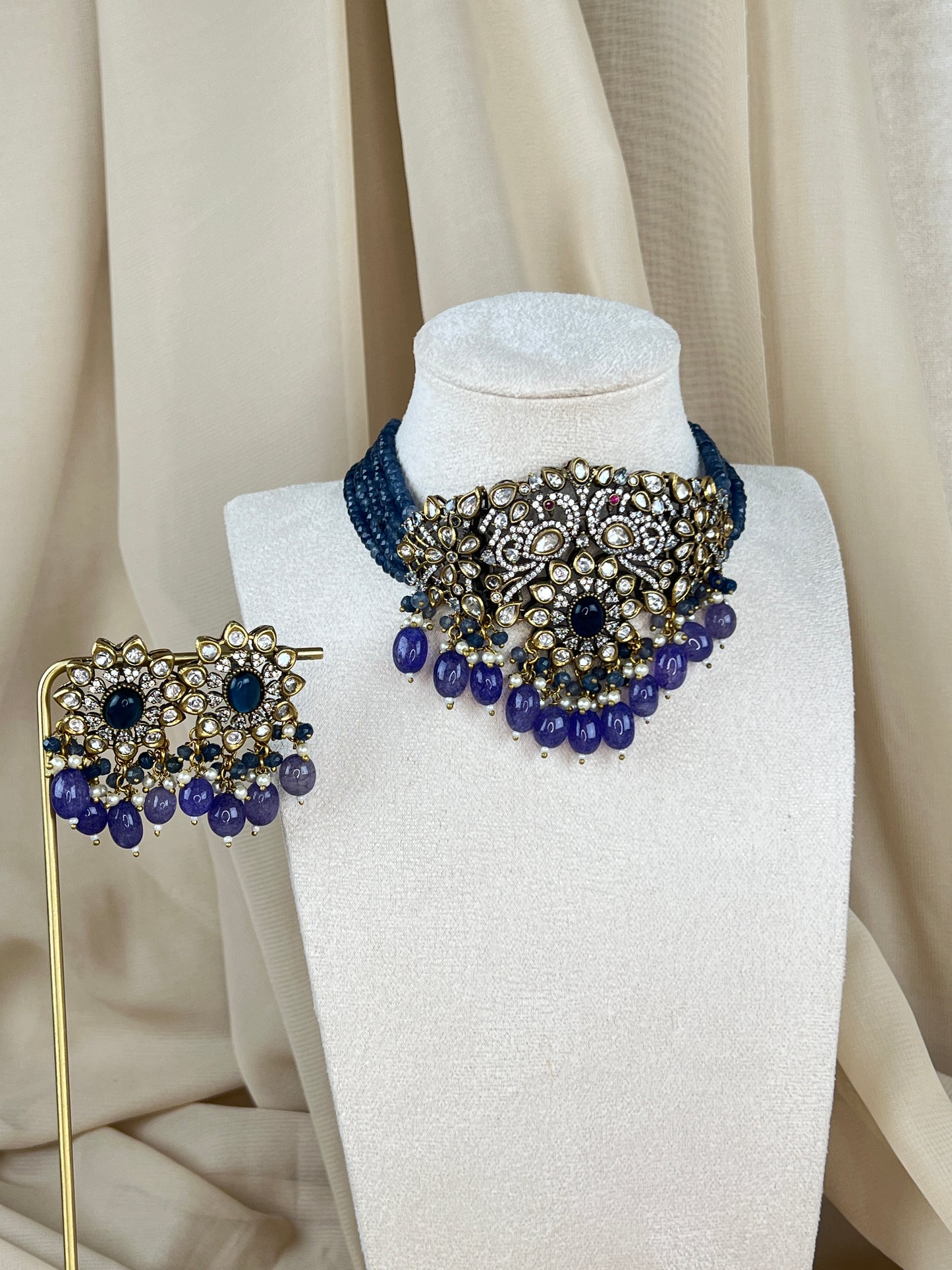 Victorian Kundan Choker Set