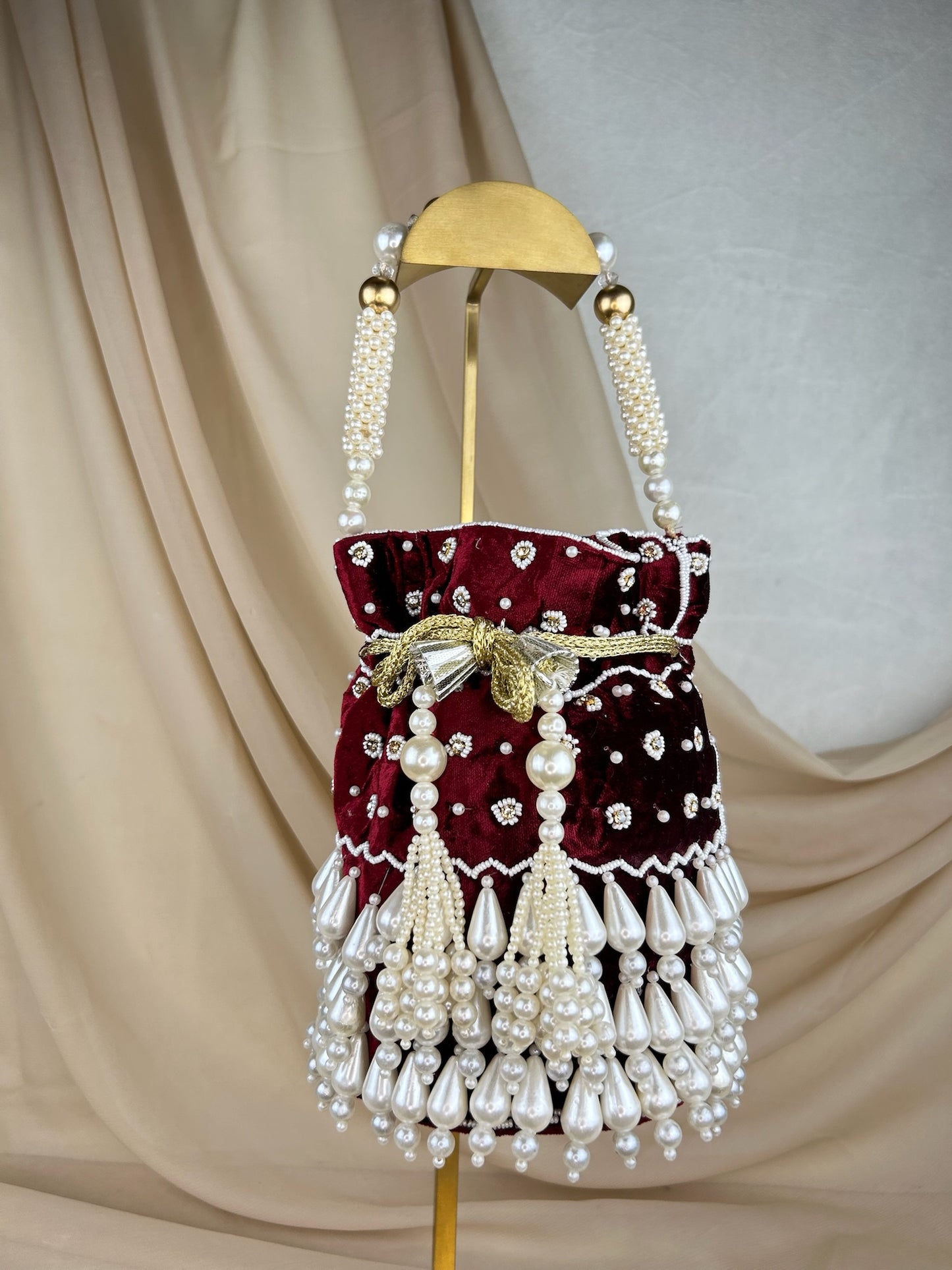 Pearl Beaded Potli  | Purse | Bag
