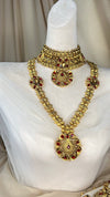 Traditional Gold and Red Bridal Set