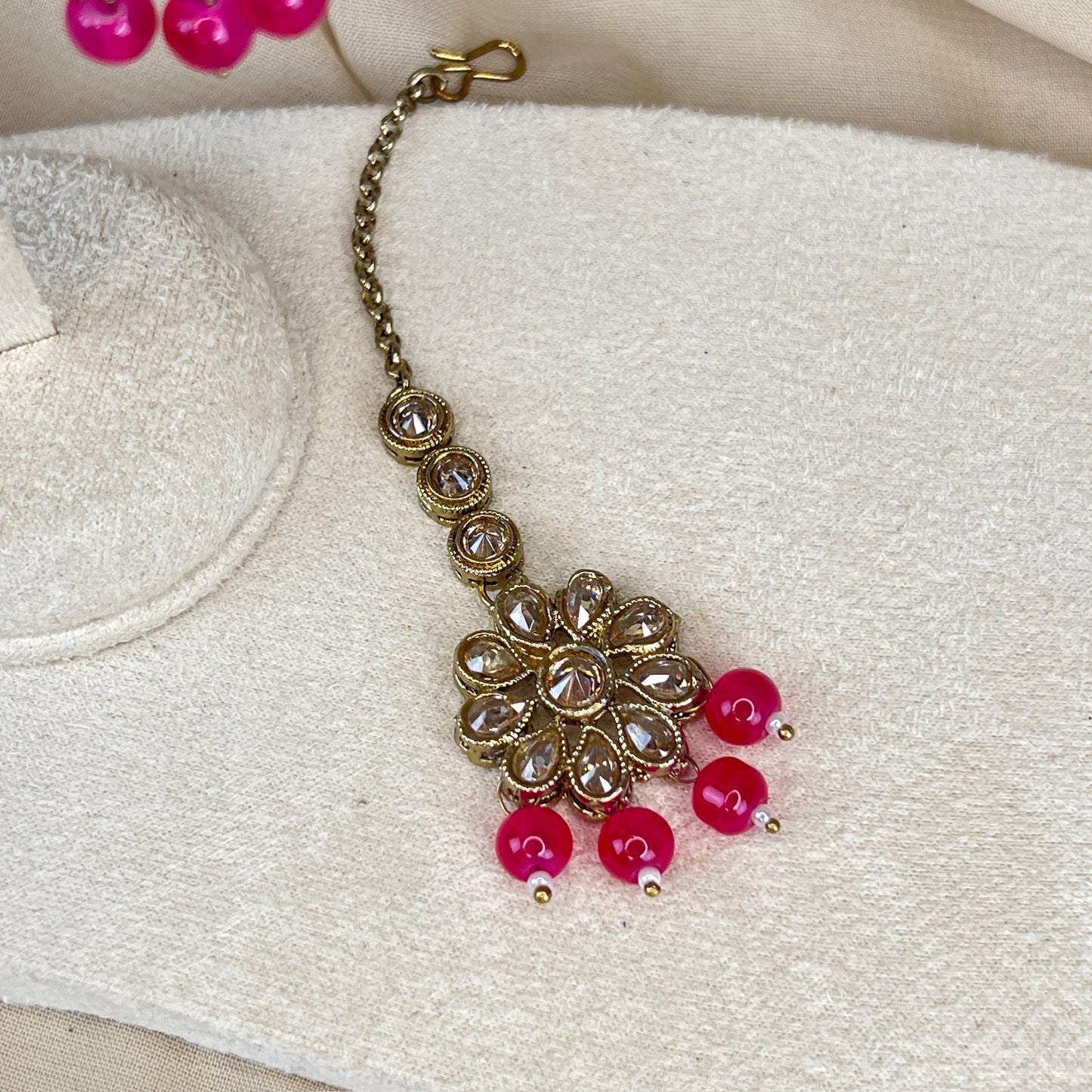 Dainty Earring & Tikka Set