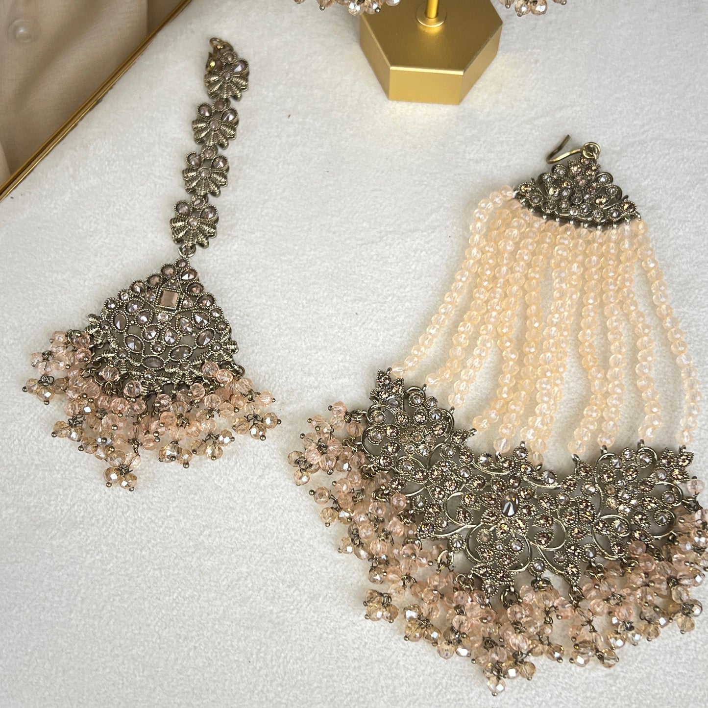 Pakistani Style Semi Bridal Set w/Jhoomar