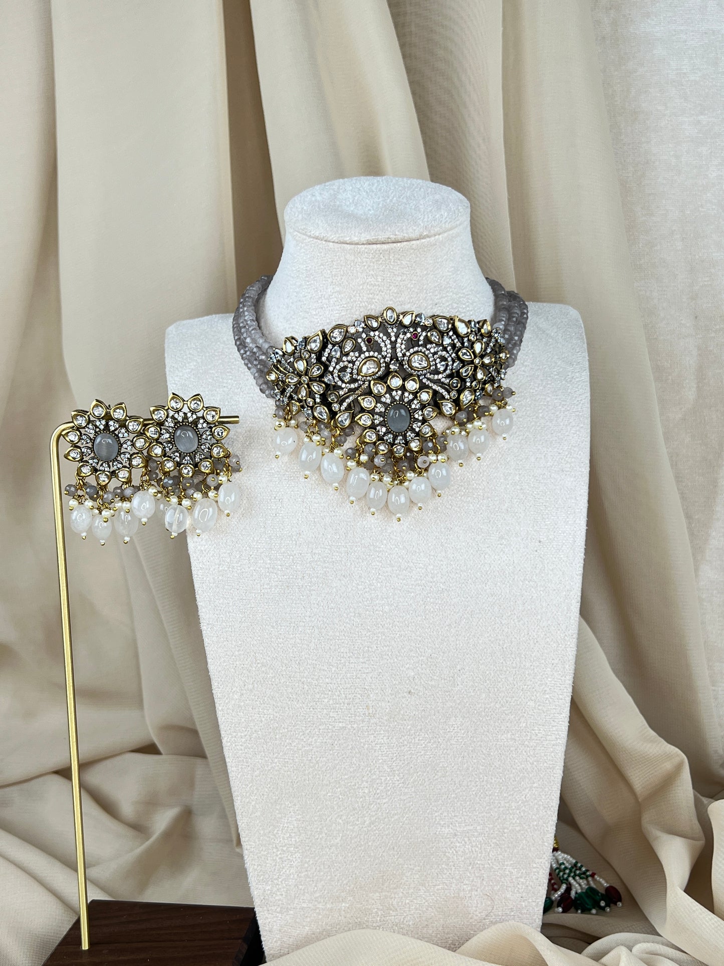Victorian Kundan Choker Set