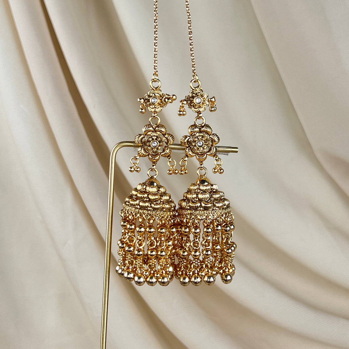 Large Traditional Gold Jhumka