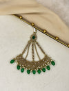 Polki Side Tikka Headpiece | Jhoomar | Japta | Passa