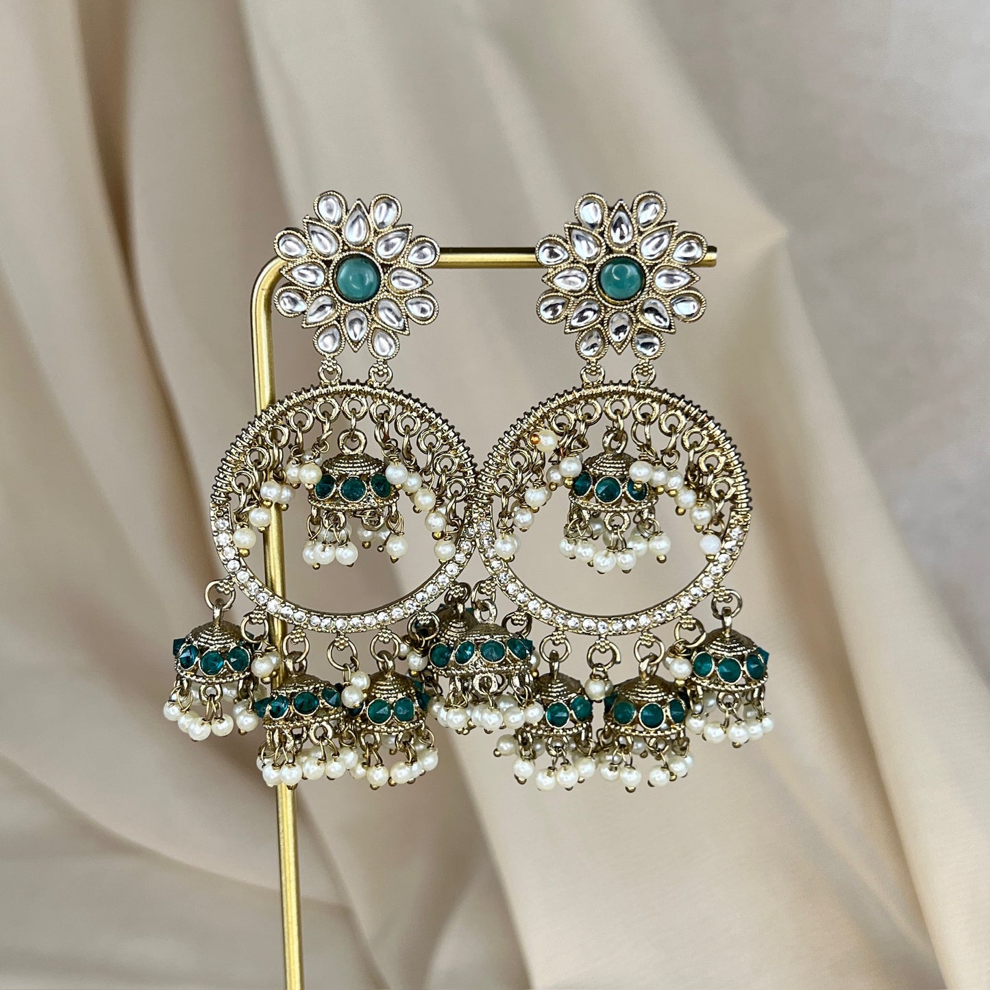 Statement Multi Jhumka Earring