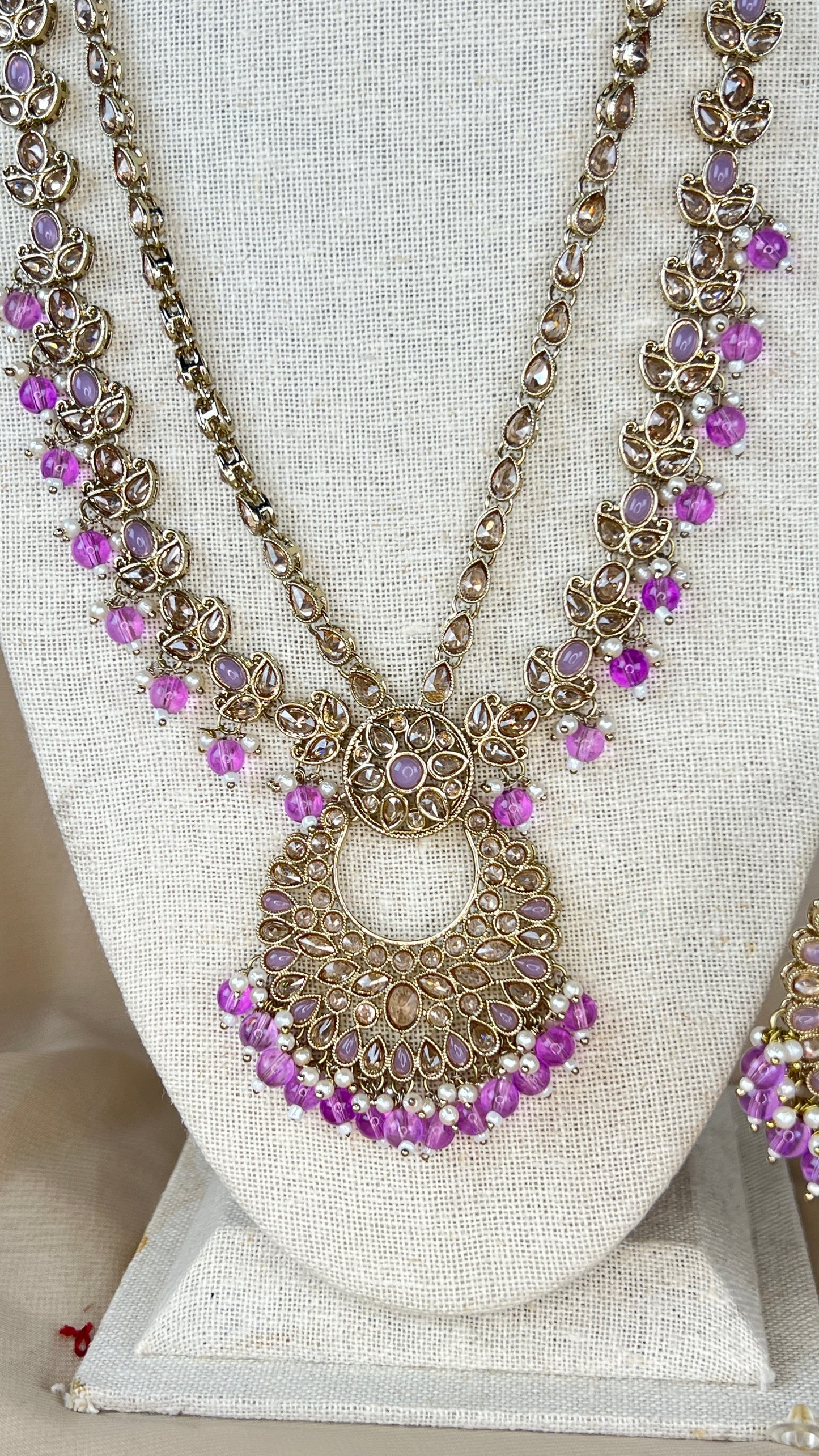 Polki Rani Haar | Mala | Long Necklace Set