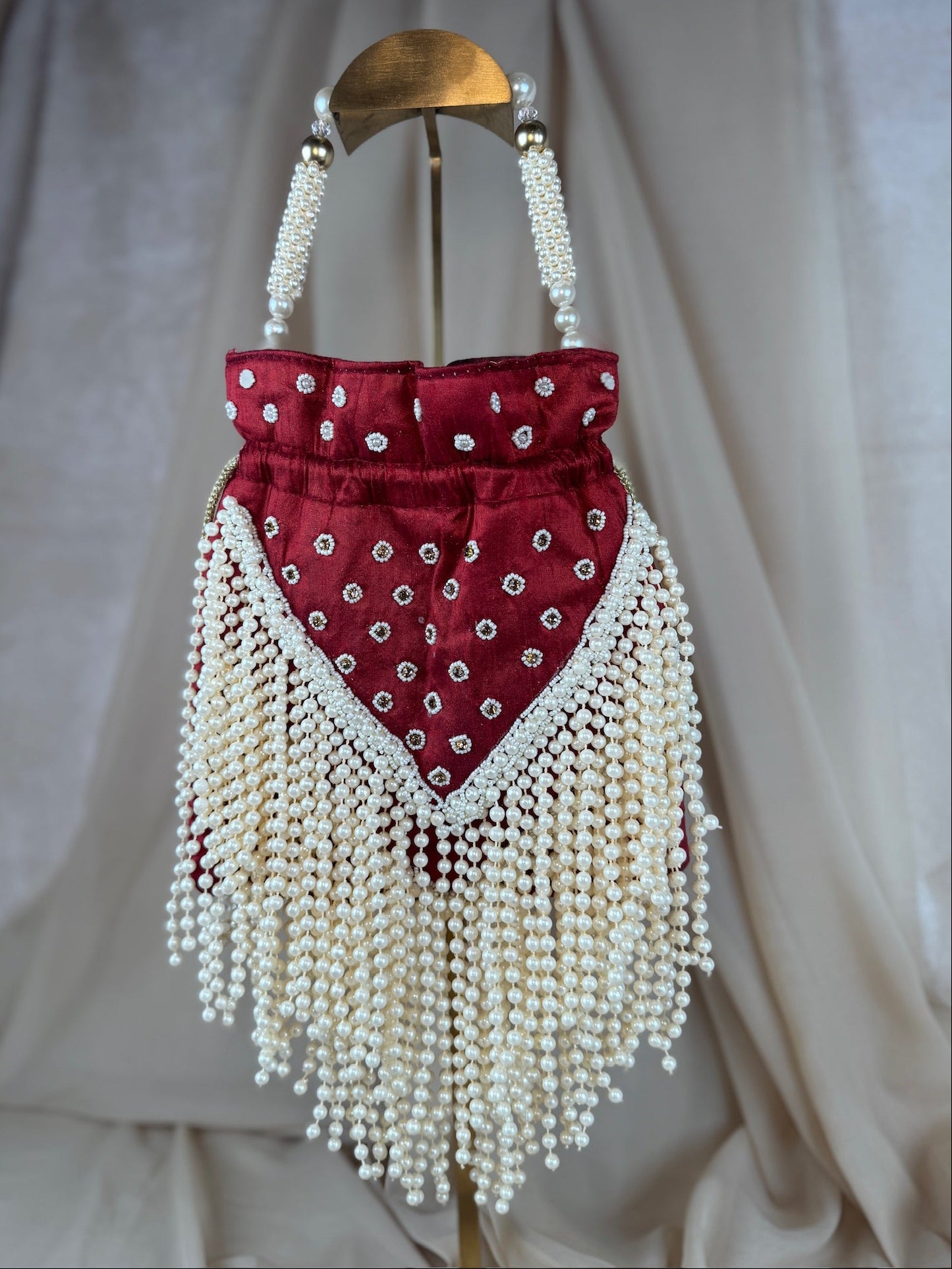 Oversized Hanging Pearl Polti | Purse