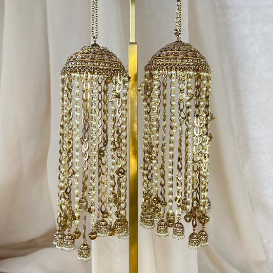Pearl Gold Bridal Kaleera | Kalira