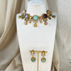 Multicolor Kundan Choker w/Earrings
