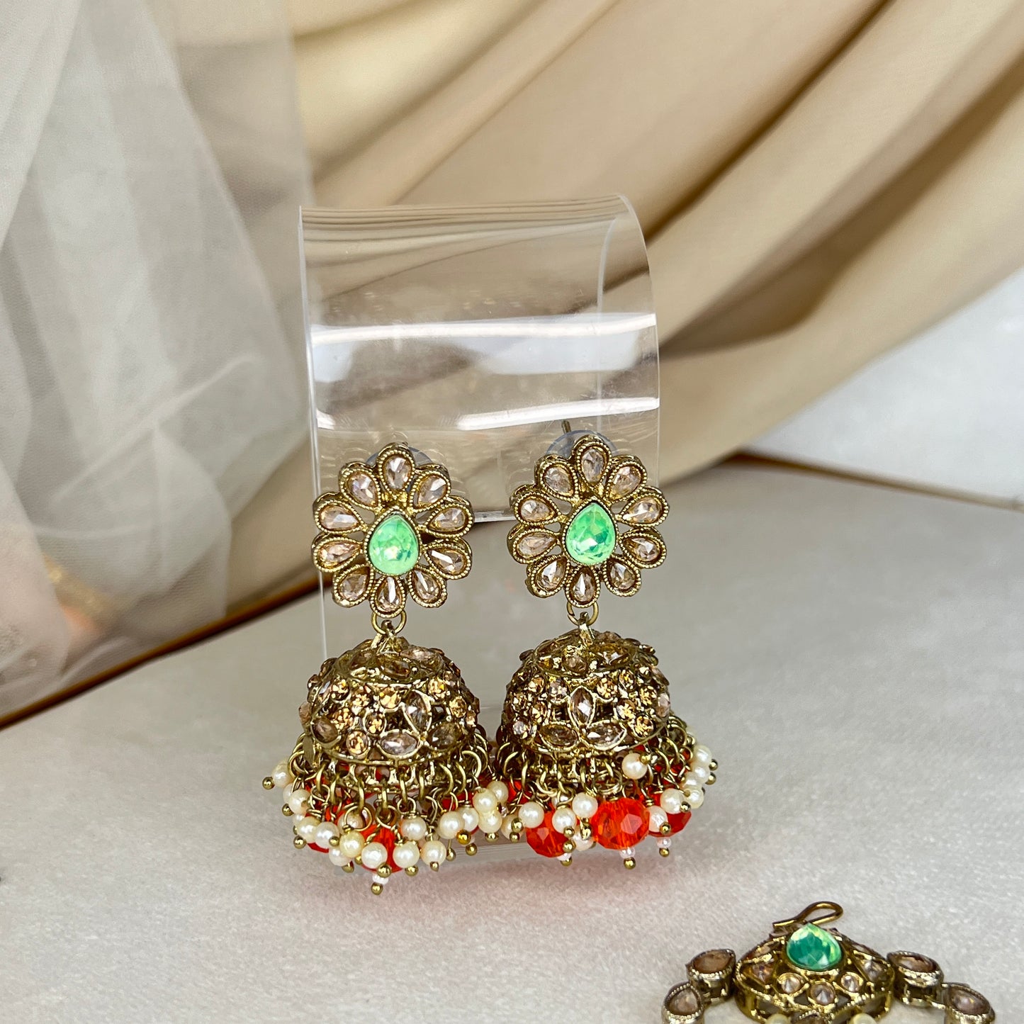 Double Choker Semi Bridal Set
