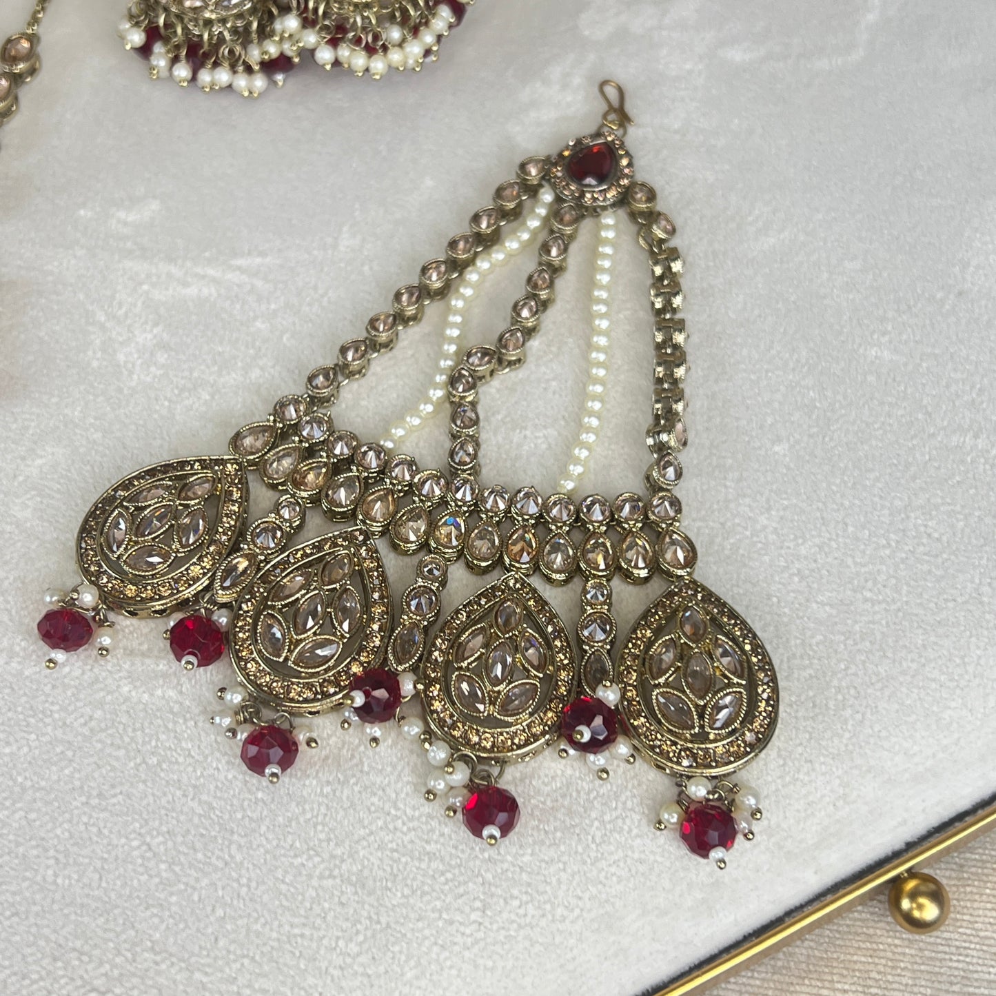 Double Choker Semi Bridal Set