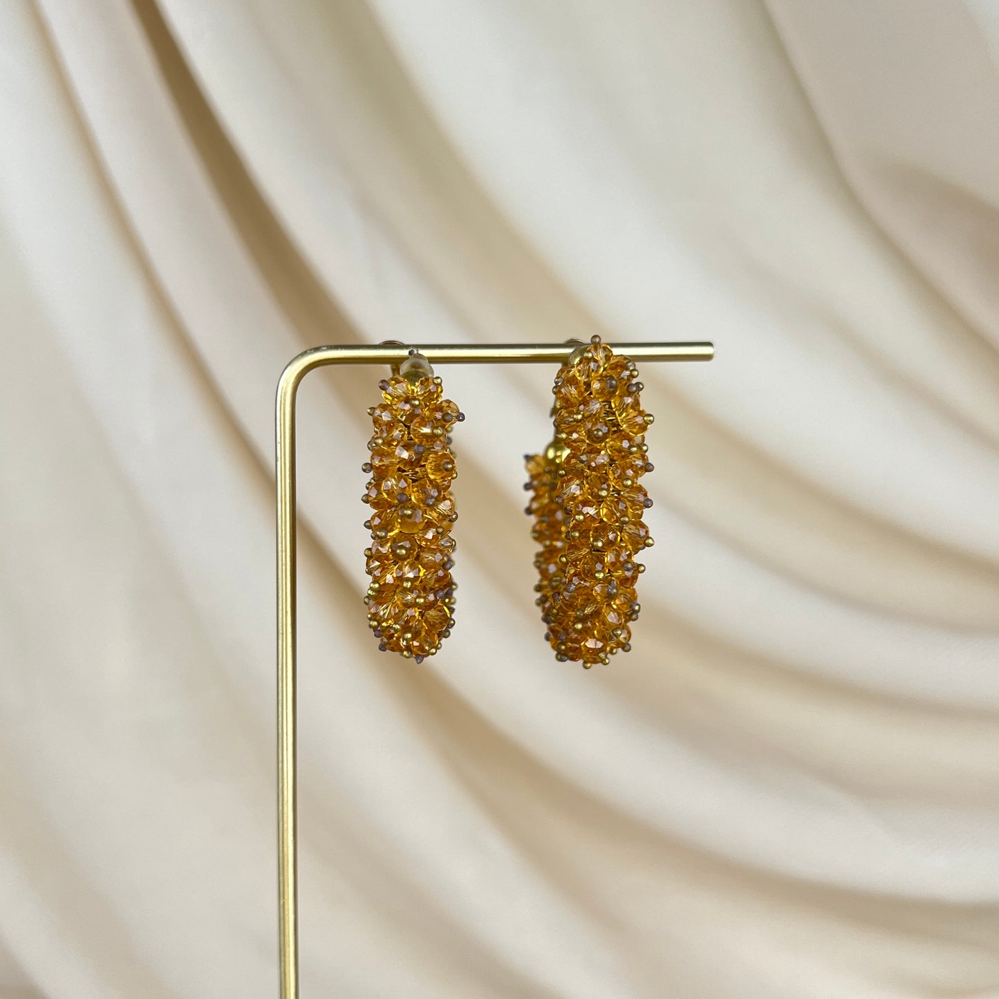 Beaded Hoop Earrings