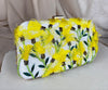 Yellow & White Floral Embroidered Clutch