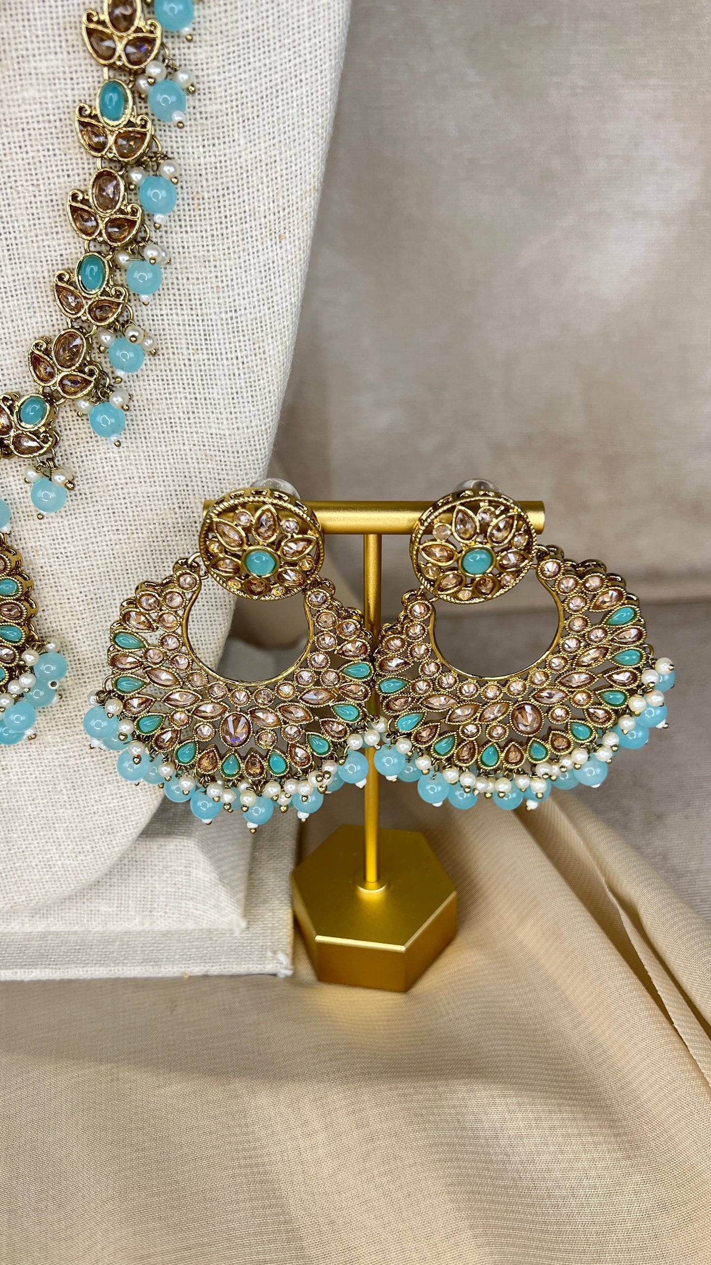 Polki Rani Haar | Mala | Long Necklace Set