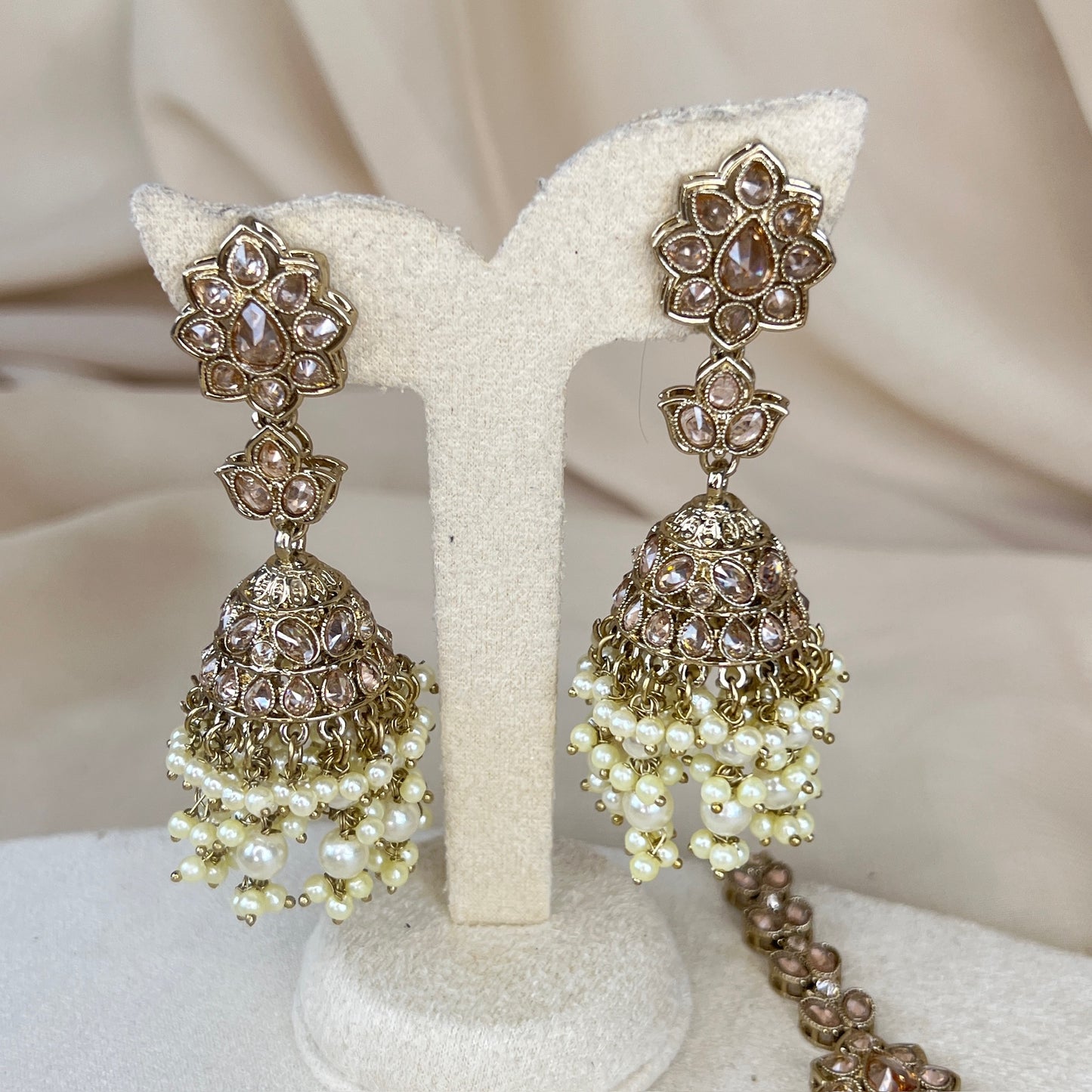 Dainty Jhumka Earring & Tikka Set