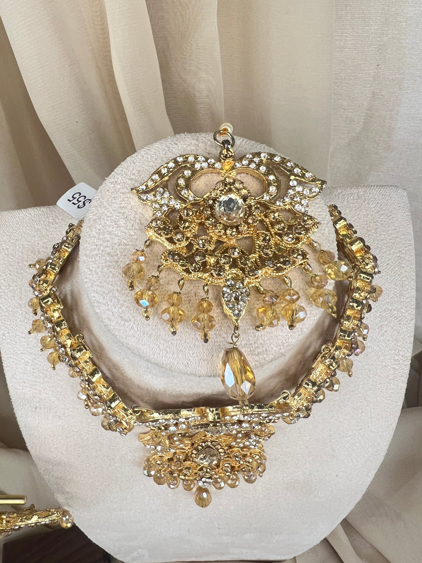 Pakistani Style Gold Choker Set