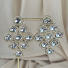 Oversized Kundan White Earrings