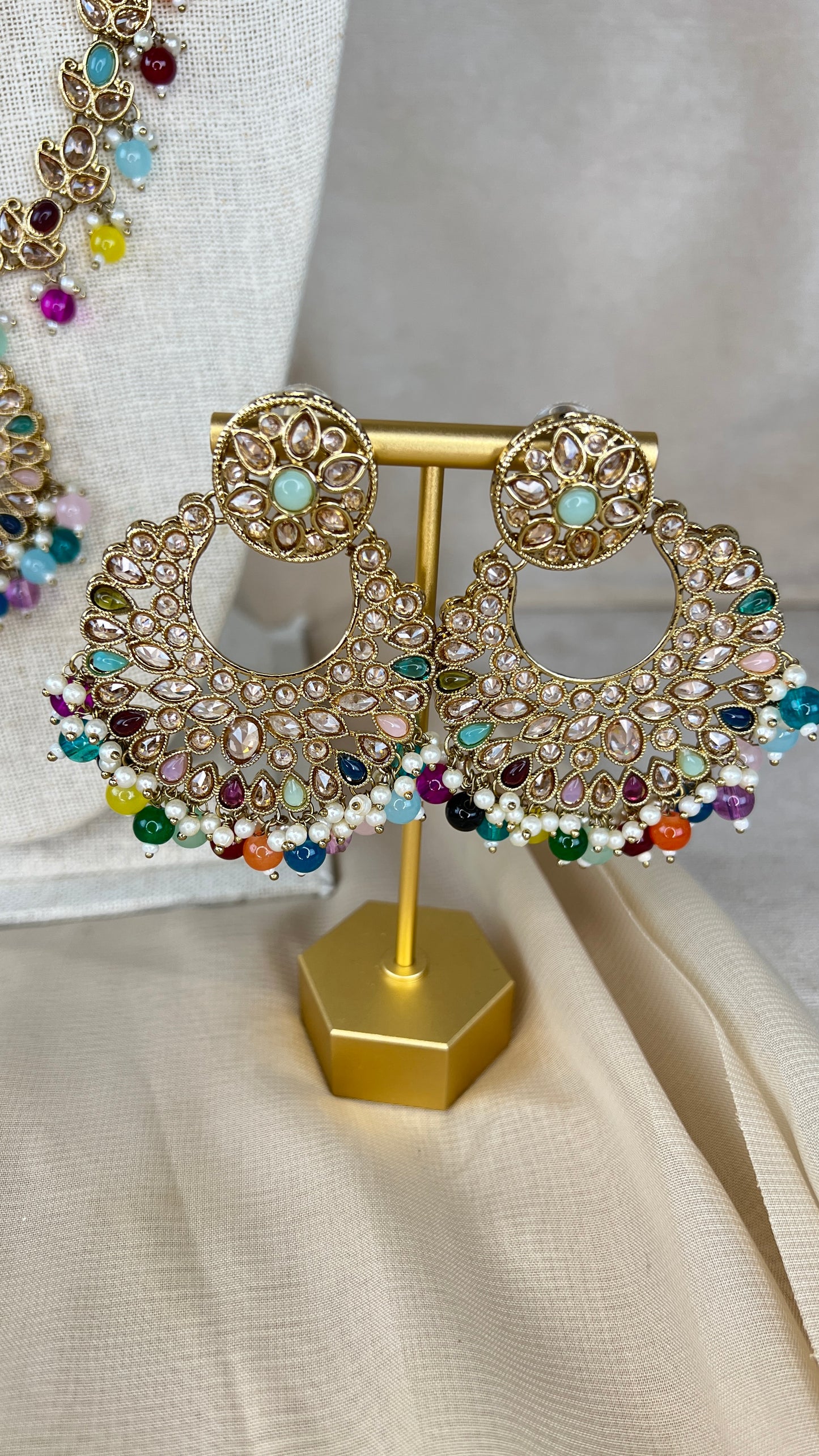 Polki Rani Haar | Mala | Long Necklace Set
