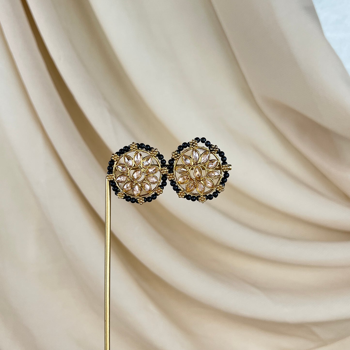 Black Stud Earrings