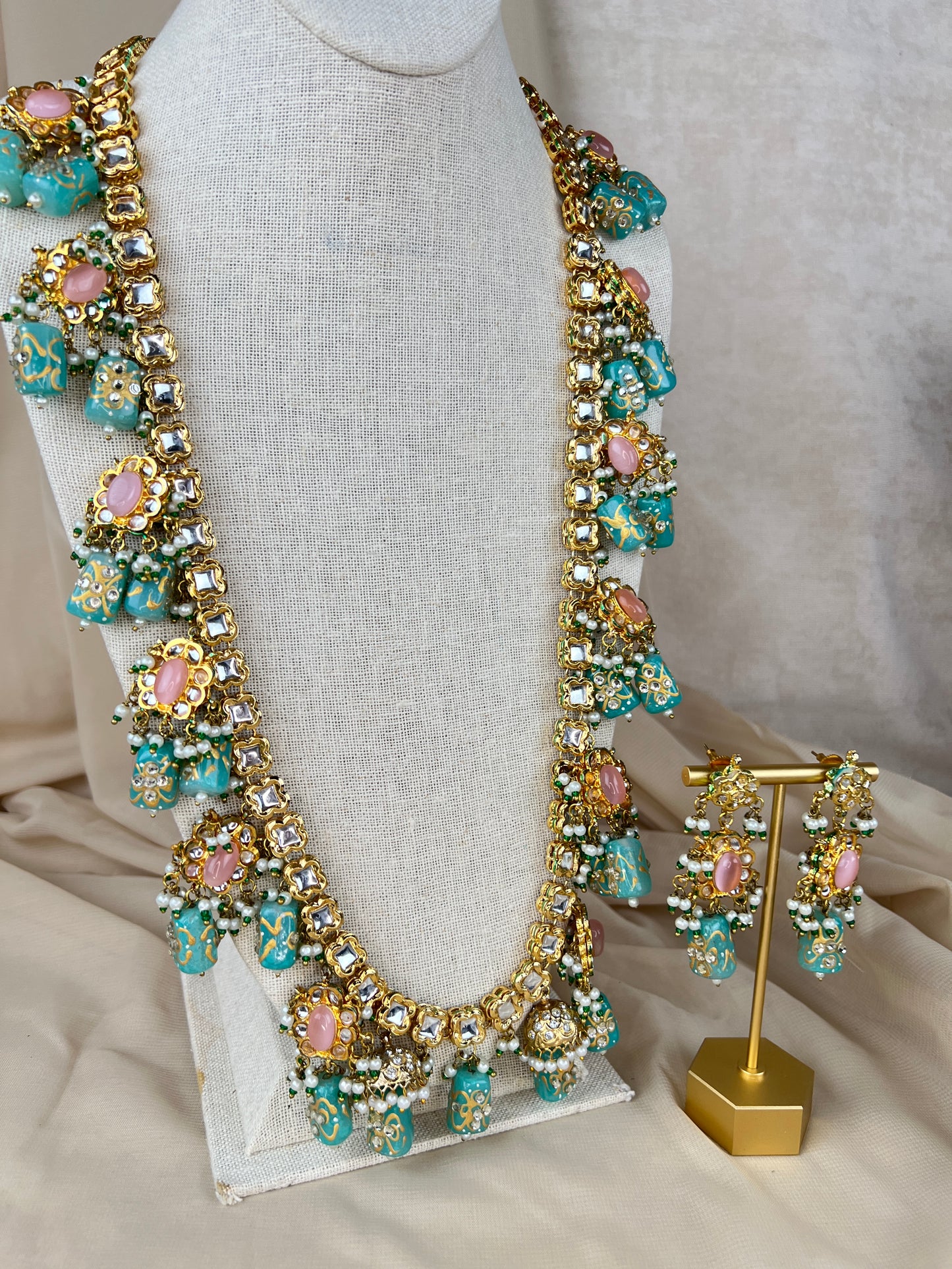 Long Kundan Haar | Mala | Necklace Set