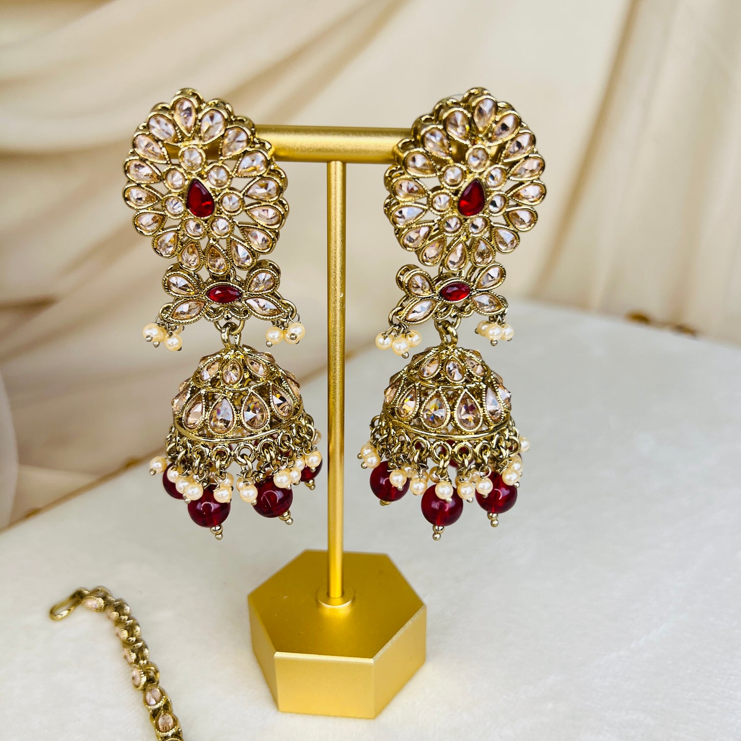 Large Semi Bridal Choker Bib Set