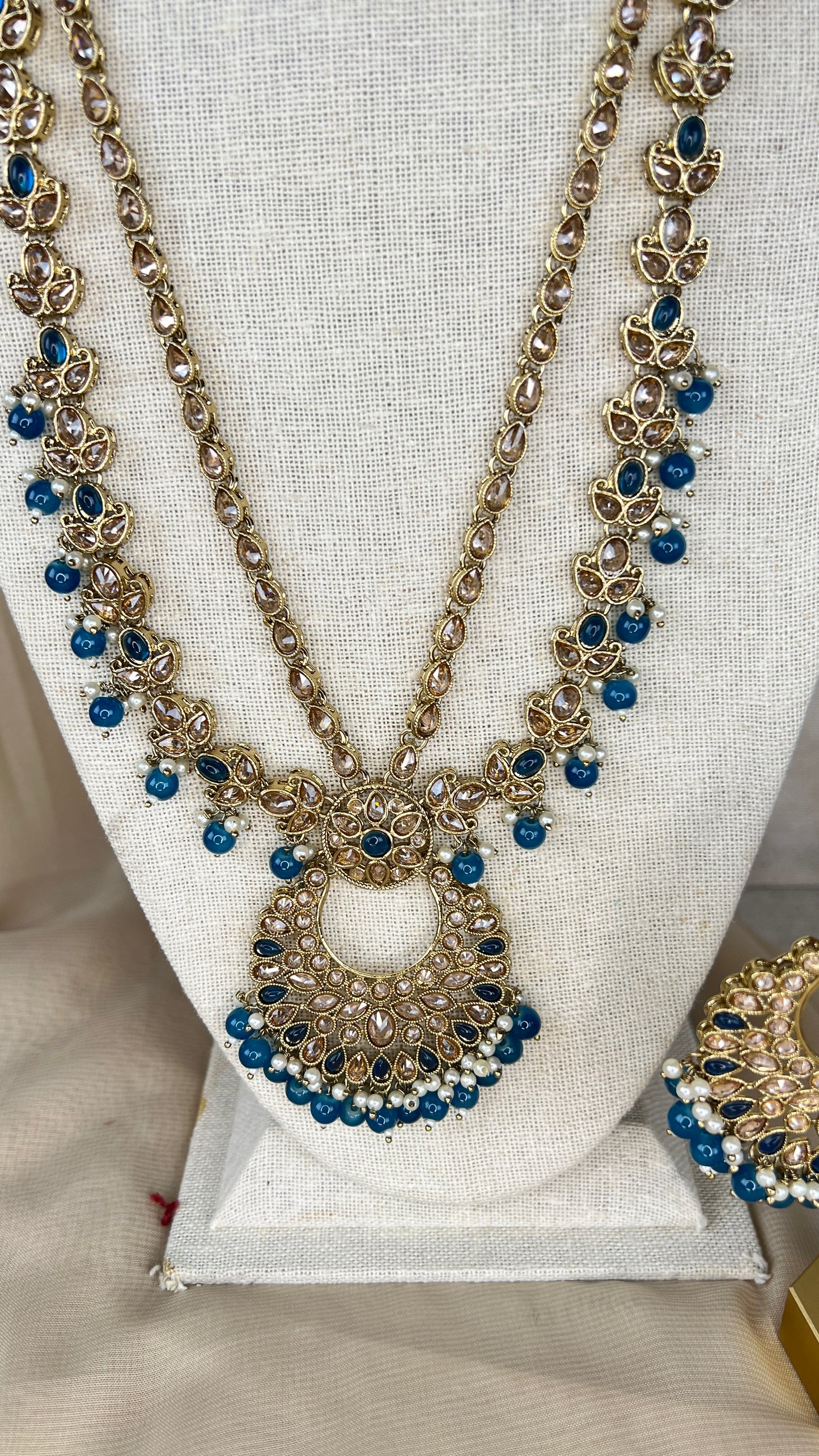 Polki Rani Haar | Mala | Long Necklace Set