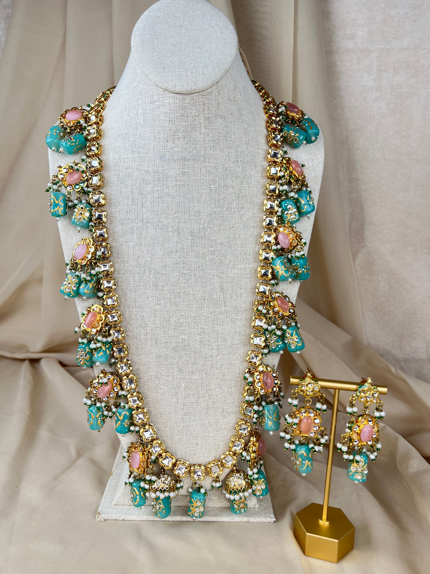 Long Kundan Haar | Mala | Necklace Set