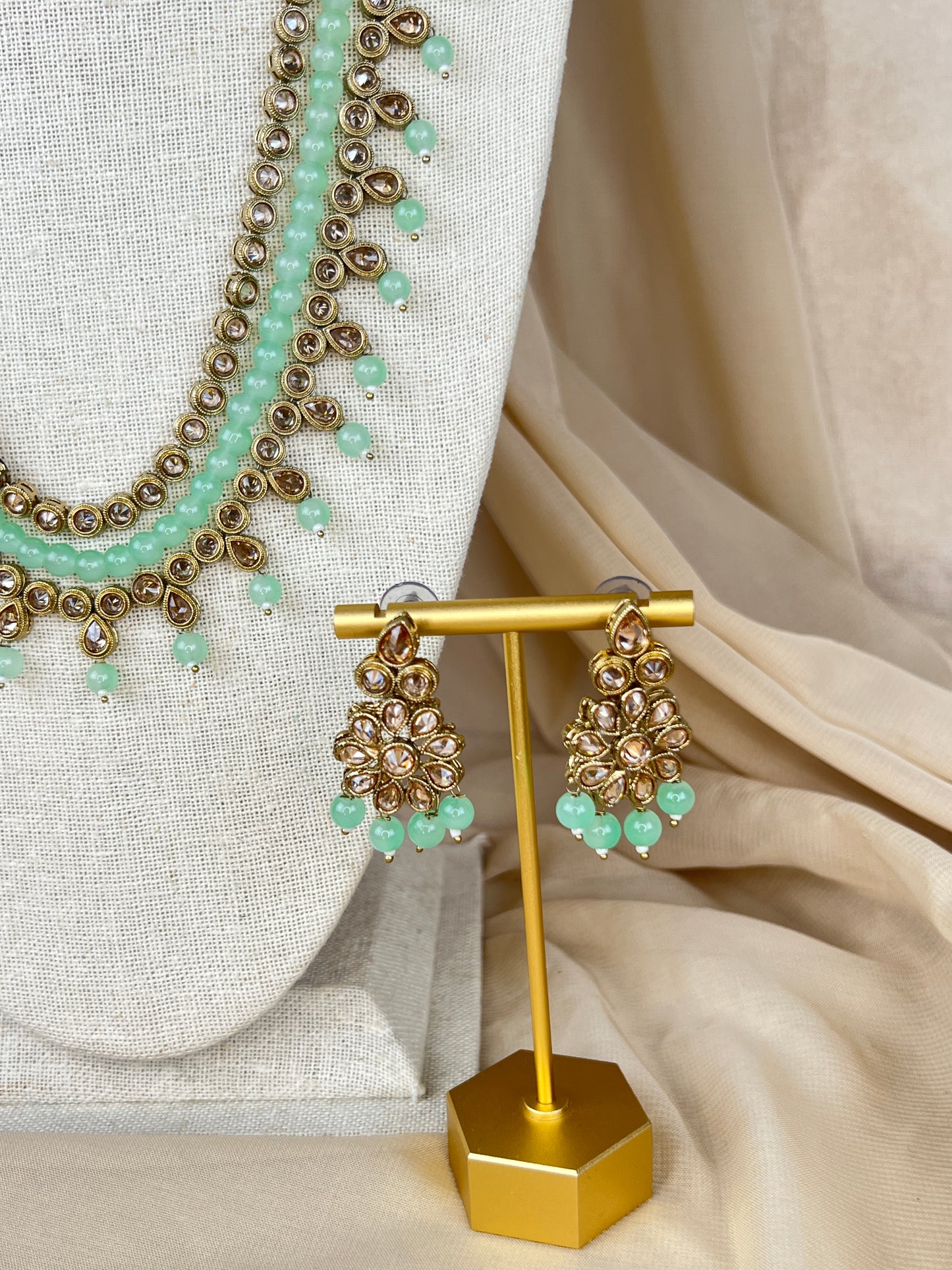Polki Layer Mala | Haar | Necklace Set