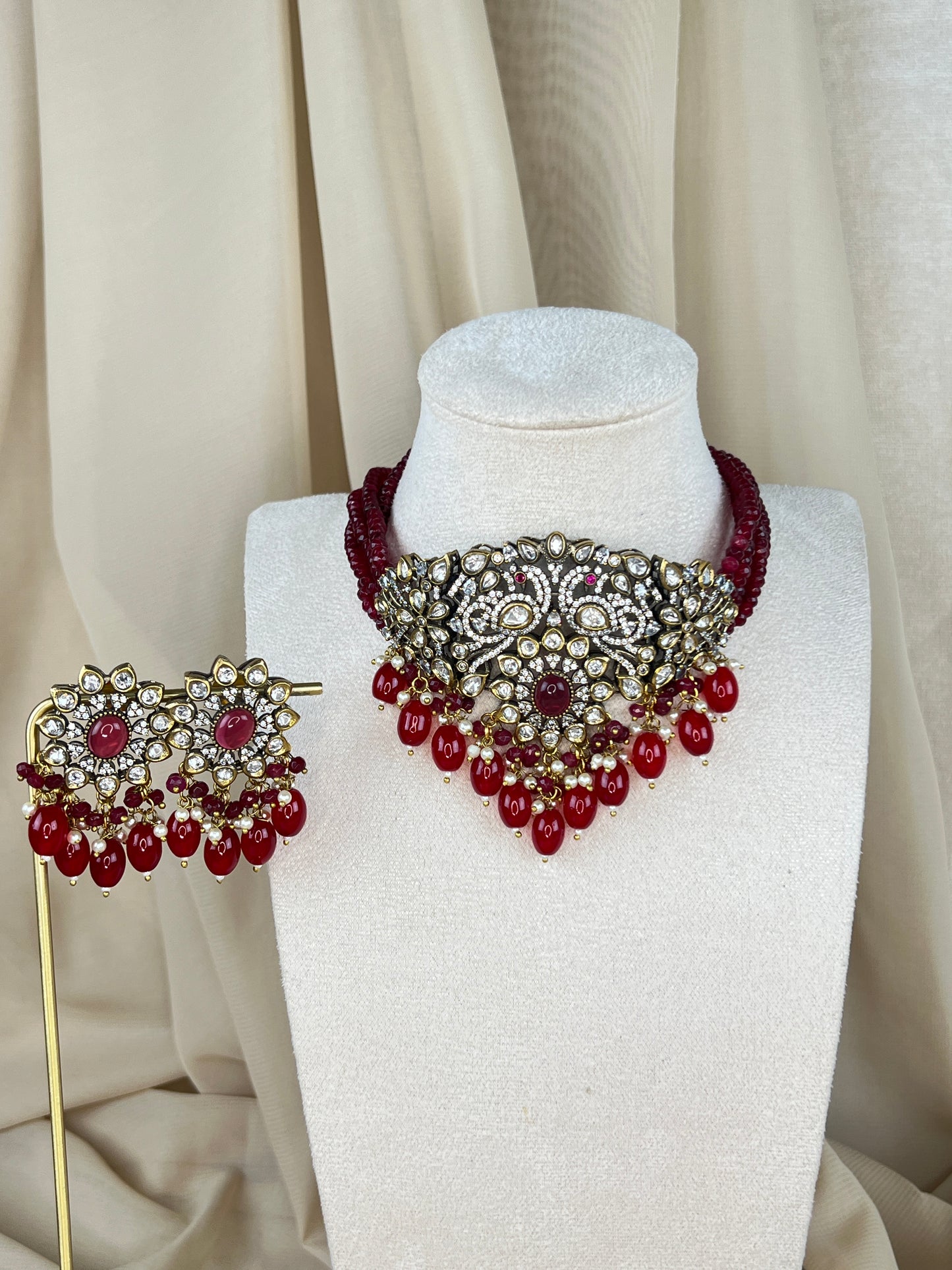 Victorian Kundan Choker Set