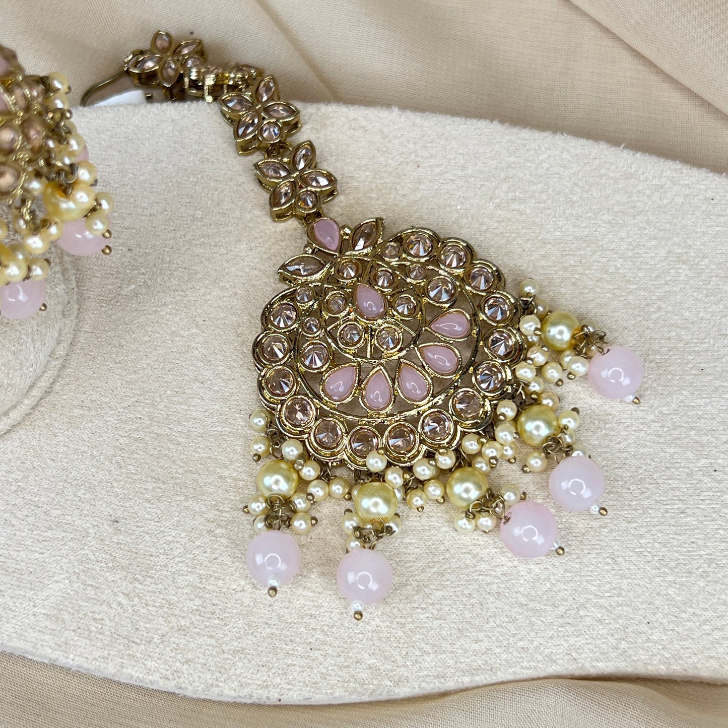 Jumka Earring with Oversized Tikka Set