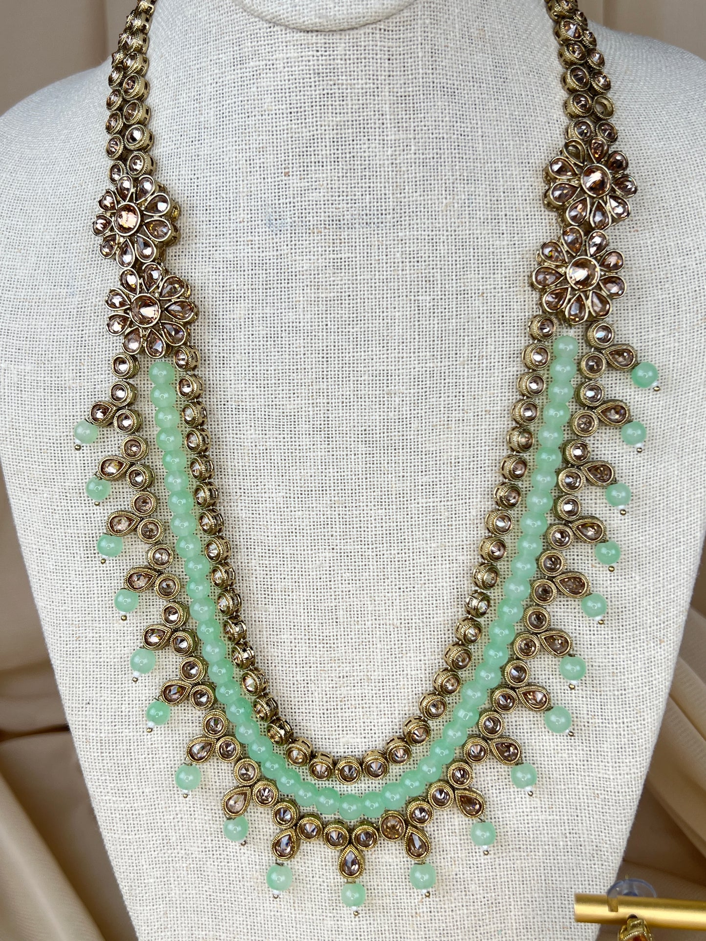 Polki Layer Mala | Haar | Necklace Set