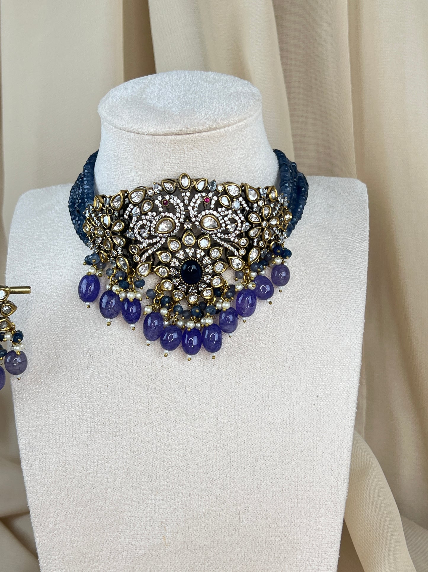 Victorian Kundan Choker Set