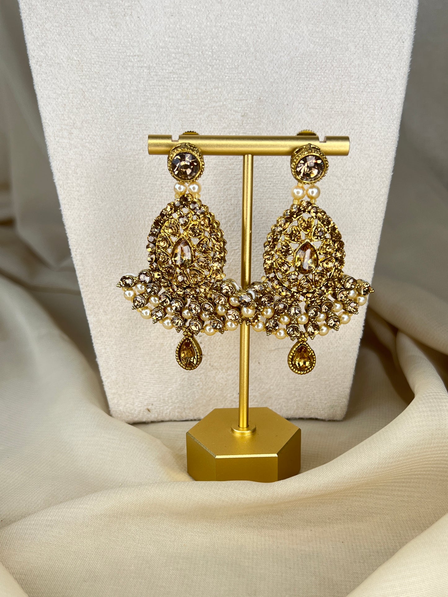 Gold Choker with Earring & Tikka