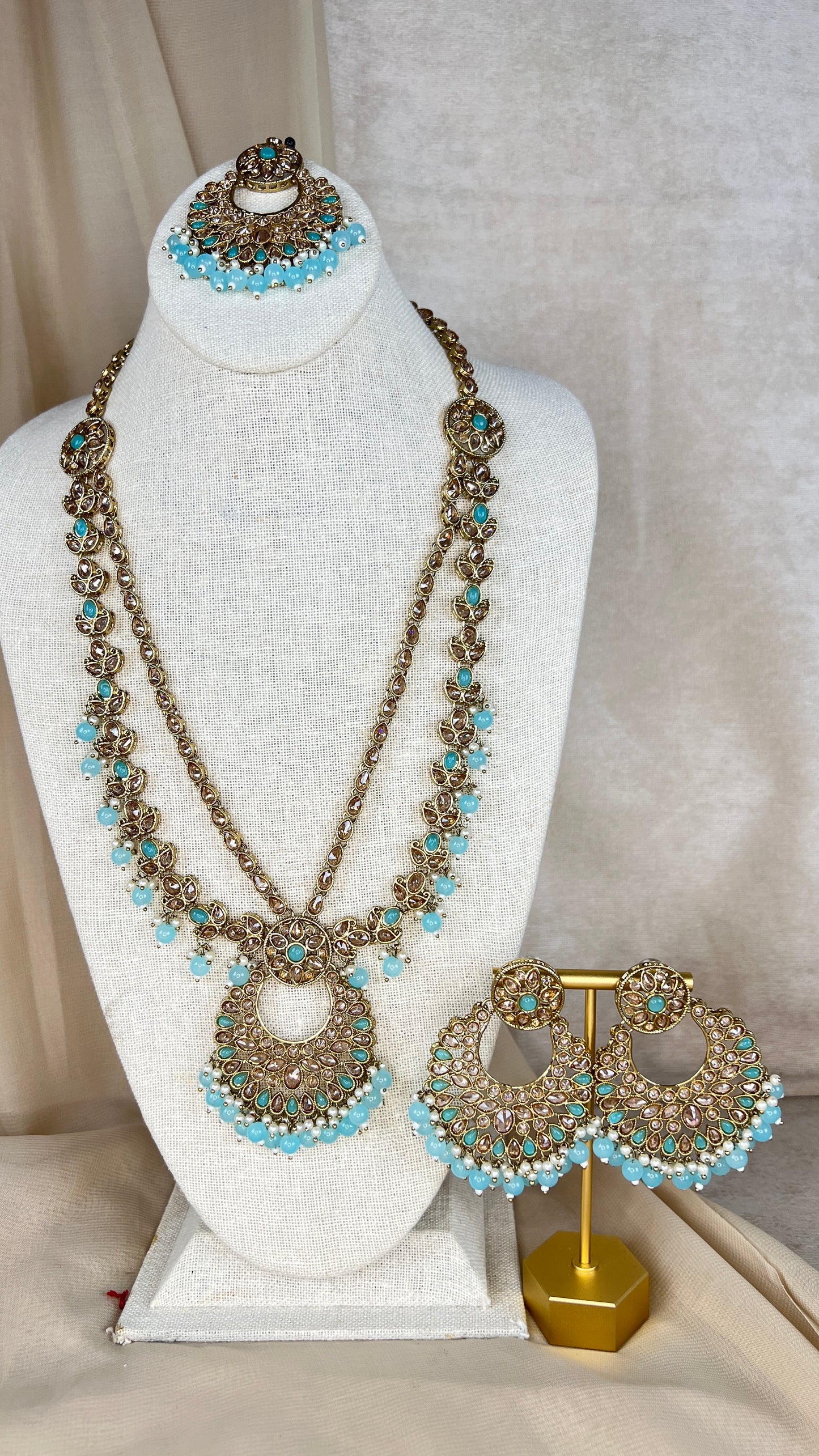 Polki Rani Haar | Mala | Long Necklace Set