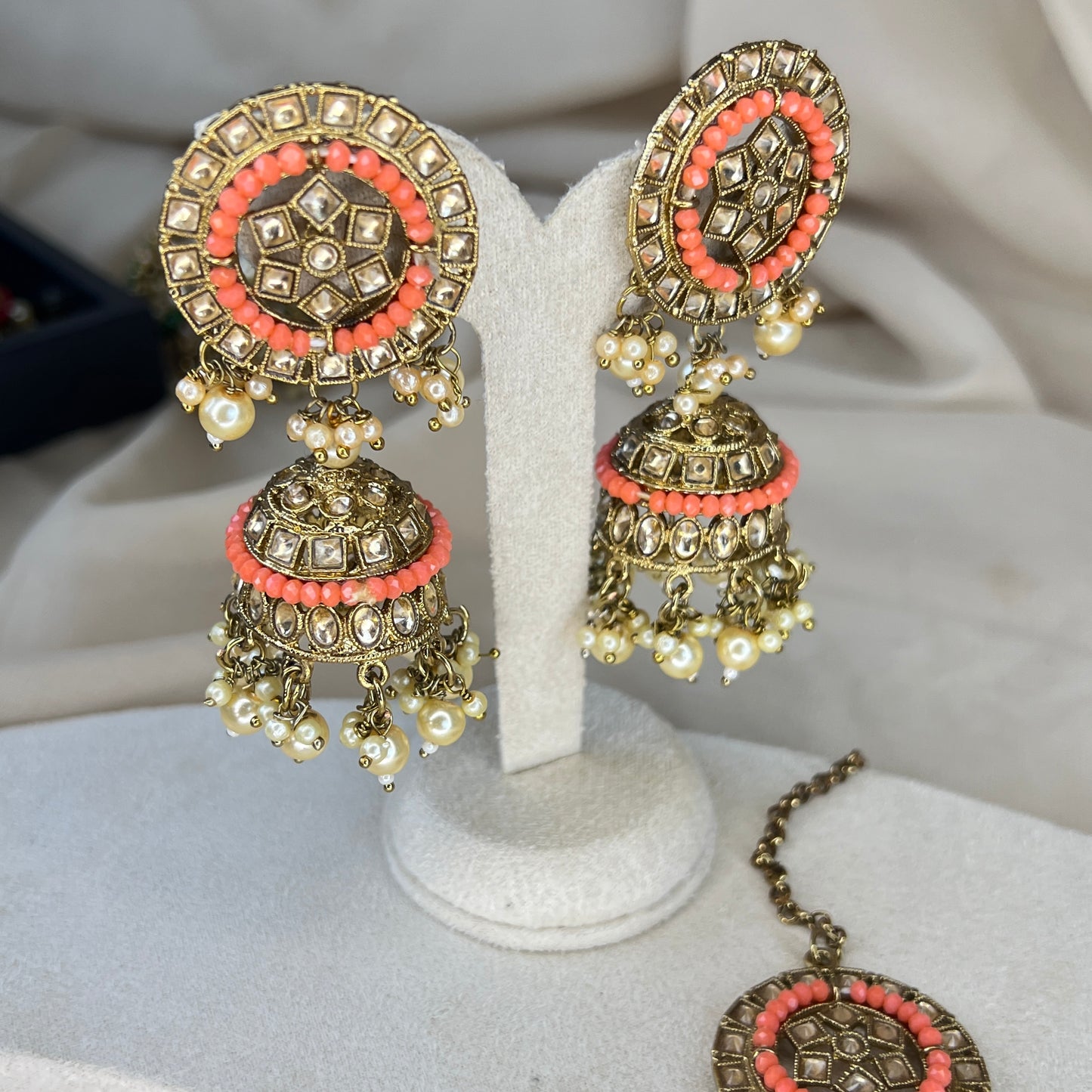Jhumka Earring and Tikka Set