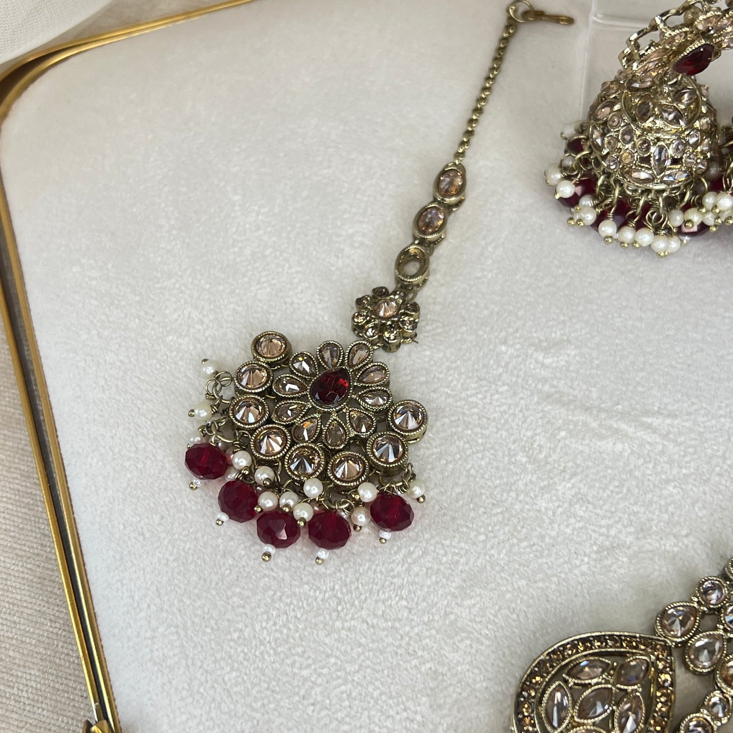 Double Choker Semi Bridal Set