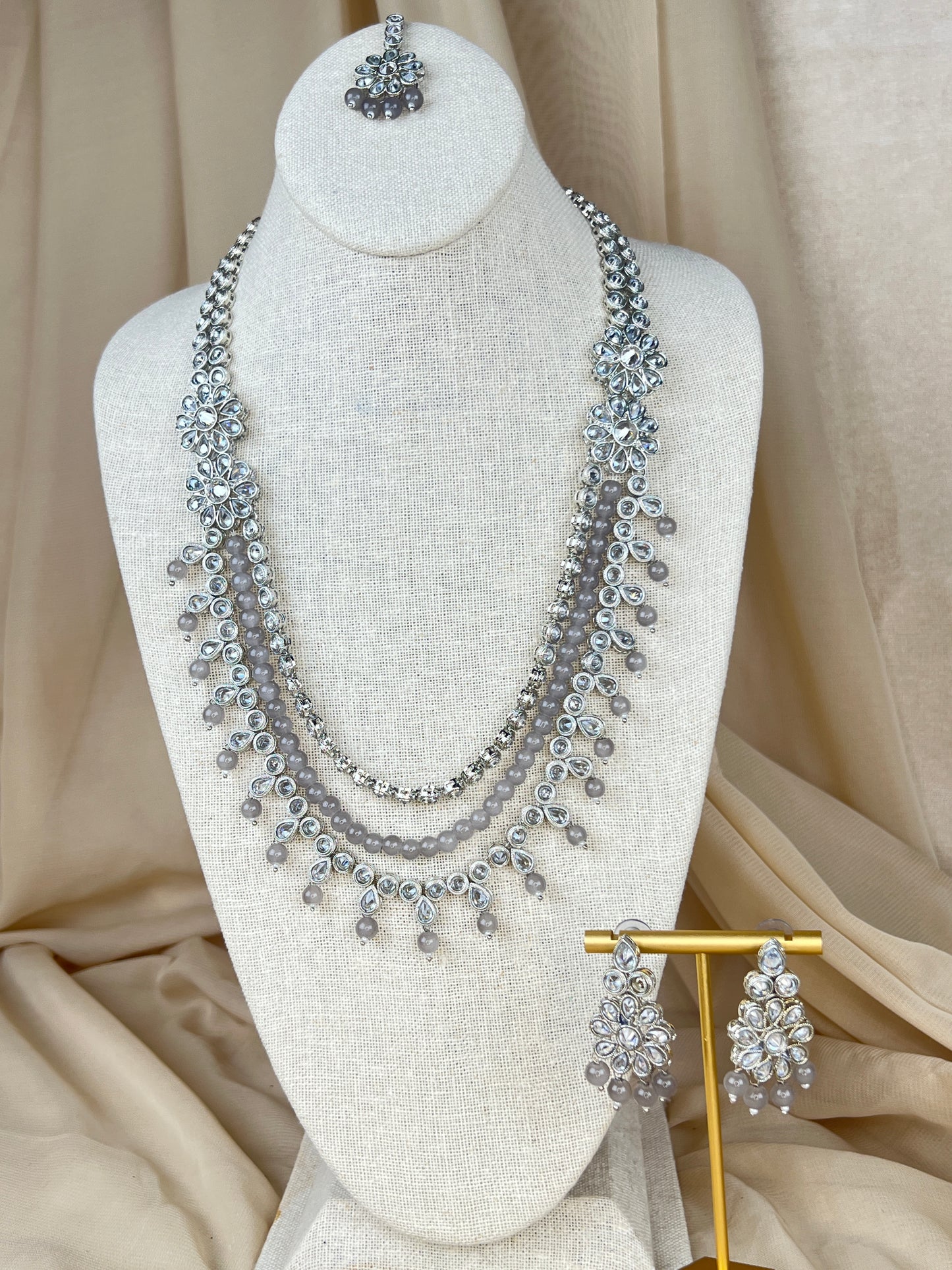 Polki Layer Mala | Haar | Necklace Set