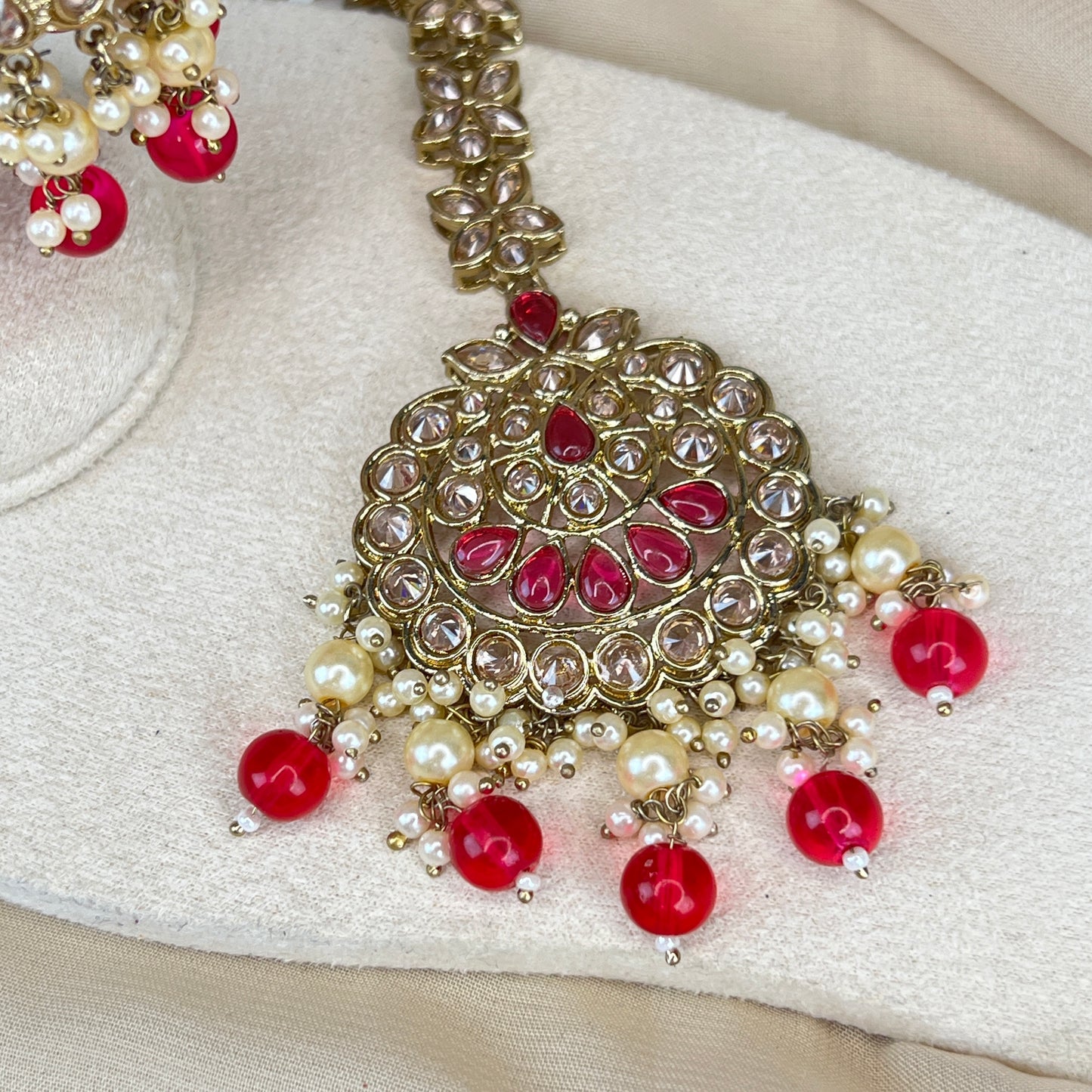 Jumka Earring with Oversized Tikka Set