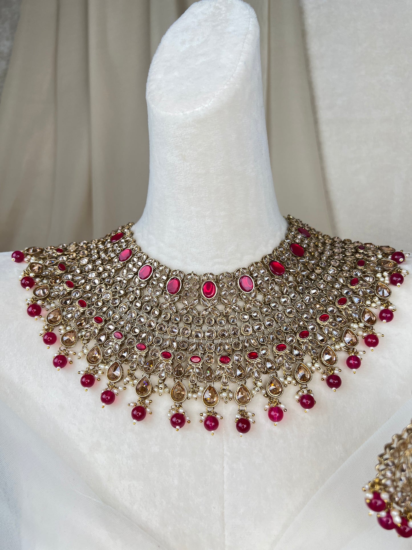 Large Bib Semi Bridal Set