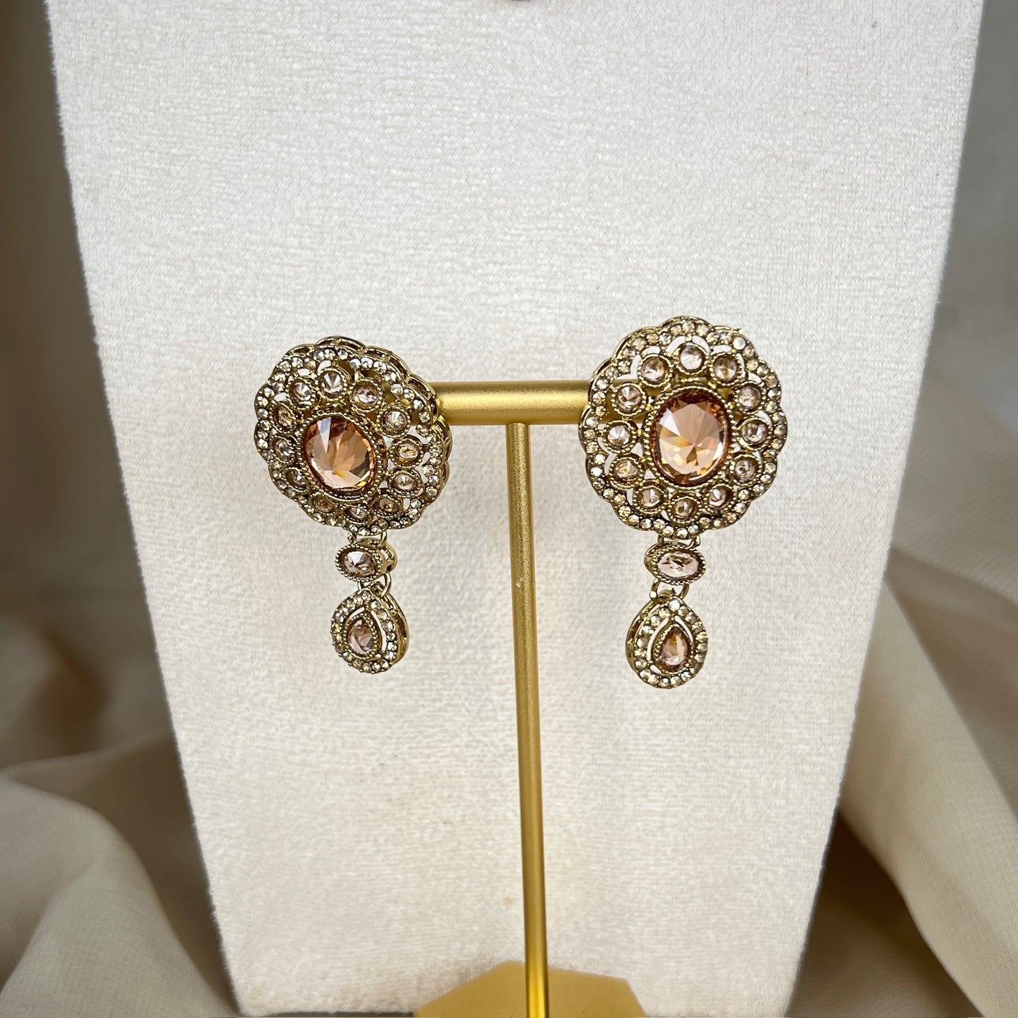 Waterfall Pearl Choker w/Earrings