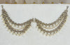 Bridal Polki Pearl Attachable Ear Chains | Sahare | Earring Support